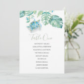 Tropische weddenschappen, tabel plan kaart (Staand voorkant)