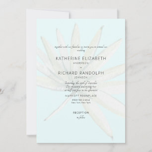 Tropische Wedding Tropisch IJsblauw Geen Ouders Ve Kaart