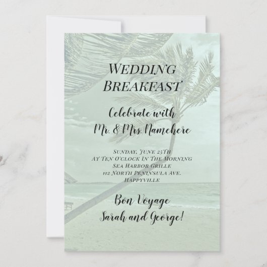 Tropische weduwen Pas getrouwd voor snelle uitzend Kaart (Voorkant)