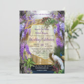 Tropische weibloemen en grote kleurrijke vogels I Kaart (Staand voorkant)