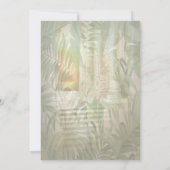 Tropische weibloemen en grote kleurrijke vogels I Kaart (Achterkant)