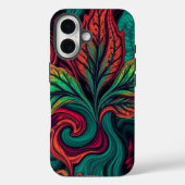 Tropische Werveling Abstract Blad Case-Mate iPhone Case (Achterkant)