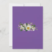 Tropische wijnstokbloemen en grote kleurige vogels kaart (Achterkant)