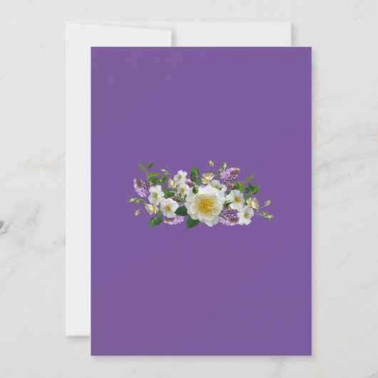 Tropische wijnstokbloemen en grote kleurige vogels kaart (Achterkant)