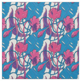 Tropische wilde bloemen patroon. stof
