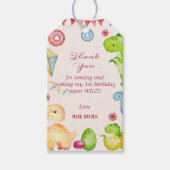 Tropische wilde dieren Oerwoud Safari Birthday Par Cadeaulabel (Voorkant)