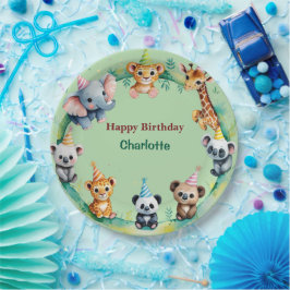 Tropische wilde eend Oerwoud Safari Papieren Bordje