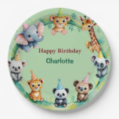 Tropische wilde eend Oerwoud Safari Papieren Bordje (Voorkant)