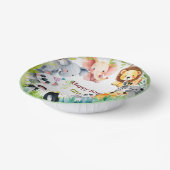 Tropische wilde eend Oerwoud Safari Papieren Kommen (Gebogen)