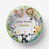 Tropische wilde eend Oerwoud Safari Papieren Kommen (Voorkant)