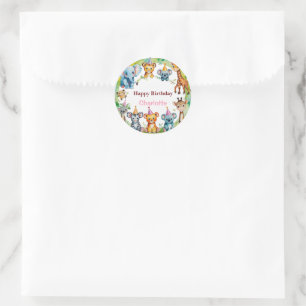 Tropische wilde eend Oerwoud Safari Ronde Sticker