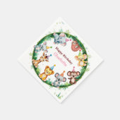 Tropische wilde eend Oerwoud Safari Servet (Hoek)