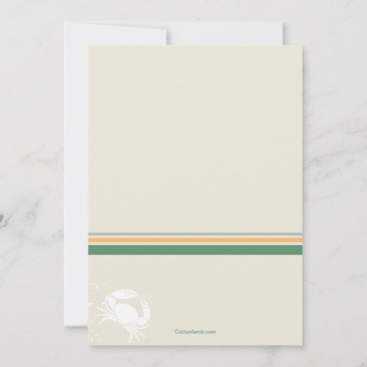 Tropische winden Post Wedding Brunch Uitnodiging (Achterkant)