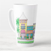 Tropische winkels Grote latte Mok (Linkerhoek)