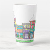 Tropische winkels Grote latte Mok (Voorkant)