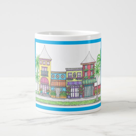 Tropische winkels Jumbo Coffee Mok (Voorkant)