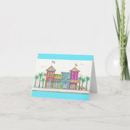 Tropische winkels Notecard Kaart