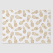 Tropische witte gouden anananassen tissuepapier (Voorkant)