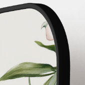 Tropische witte orchidee bloemen pickleball paddle (Links Detail)