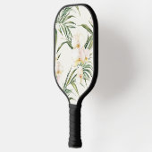 Tropische witte orchidee bloemen pickleball paddle (Links)
