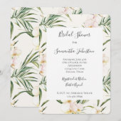 Tropische witte orchidee bloemen Vrijgezellenfeest Kaart (Voorkant / Achterkant)