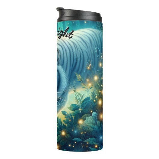 Tropische witte tijger Oerwoud Thermosbeker (Geroteerd rechts)