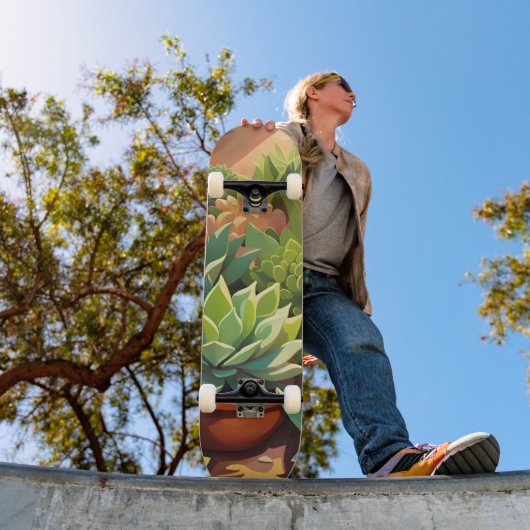 Tropische woestijn Succulente tuin Persoonlijk Skateboard (Buiten 1)