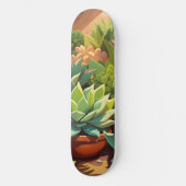 Tropische woestijn Succulente tuin Persoonlijk Skateboard (Voorkant)