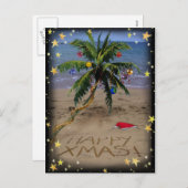 Tropische X-mas Feestdagenkaart (Voorkant / Achterkant)