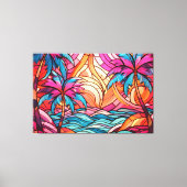Tropische XL kunst Canvas Afdruk (Voorkant)