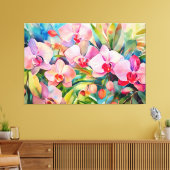 Tropische XL kunst Canvas Afdruk (Insitu (Woonkamer))