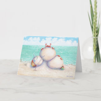 Tropische Yoga Kerst Kaart