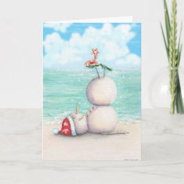 Tropische Yoga Kerst Kaart