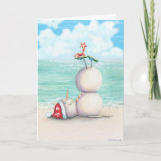 Tropische Yoga Kerst Kaart