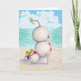 Tropische Yoga Kerst Kaart