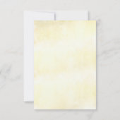 Tropische zandstrand bruiloft RSVP (Achterkant)