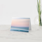 Tropische zandstrand en zeeschelpen Dank je wel Bedankkaart (Achterkant)