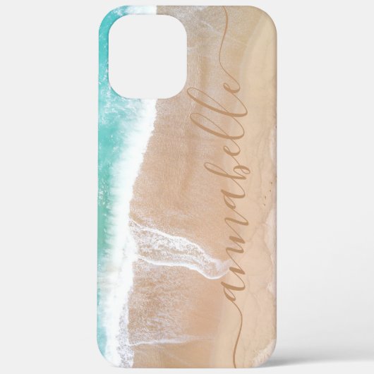 Tropische zandstrand oceaan meditatie gepersonalis Case-Mate iPhone case (Achterkant)