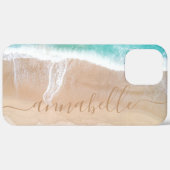 Tropische zandstrand oceaan meditatie gepersonalis Case-Mate iPhone case (Achterkant (horizontaal))