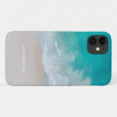 tropische zandstranden zonnige golven moderne ocea Case-Mate iPhone case (Achterkant (horizontaal))