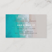 tropische zandstranden zonnige golven moderne ocea visitekaartje (Achterkant)