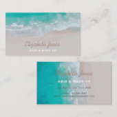 tropische zandstranden zonnige golven moderne ocea visitekaartje (Voorkant / Achterkant)