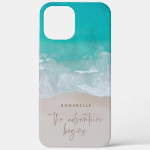 tropische zandstrandoceaan het avontuur begint Case-Mate iPhone case