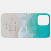 tropische zandstrandoceaan het avontuur begint Case-Mate iPhone case (Achterkant (horizontaal))