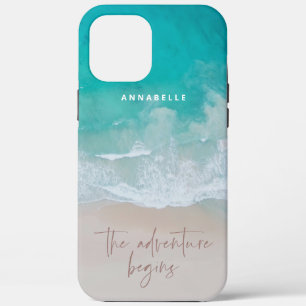 tropische zandstrandoceaan het avontuur begint Case-Mate iPhone case
