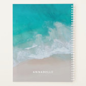 tropische zandstrandoceaan het avontuur begint planner (Achterkant)