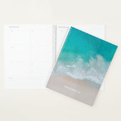 tropische zandstrandoceaan het avontuur begint planner (Display)