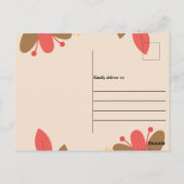 Tropische zangvogel in het paradijs briefkaart (Achterkant)