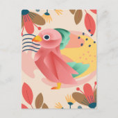 Tropische zangvogel in het paradijs briefkaart (Voorkant)