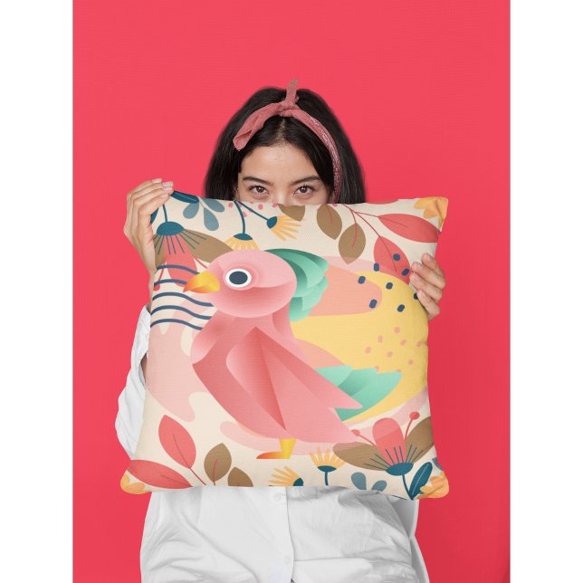 Tropische zangvogel in het paradijs kussen (Creator heeft geüpload)